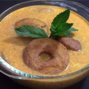 Cheese Soup With Masa Doughnuts