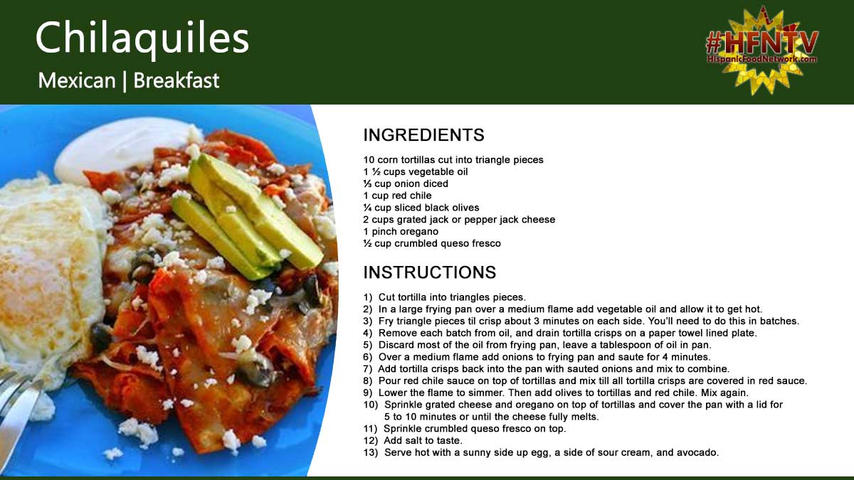 Chilaquiles a Mexican Breakfast Recipe