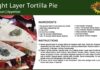 Eight Layer Tortilla Pie Recipe Card