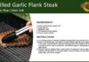 Grilled Garlic Flank Steak