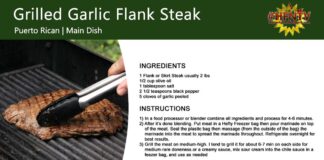 Grilled Garlic Flank Steak
