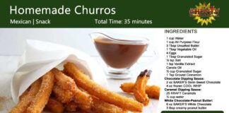 Homemade Churros Recipe Card