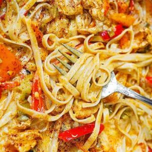 Mexican Pasta With Chicken and Peppers