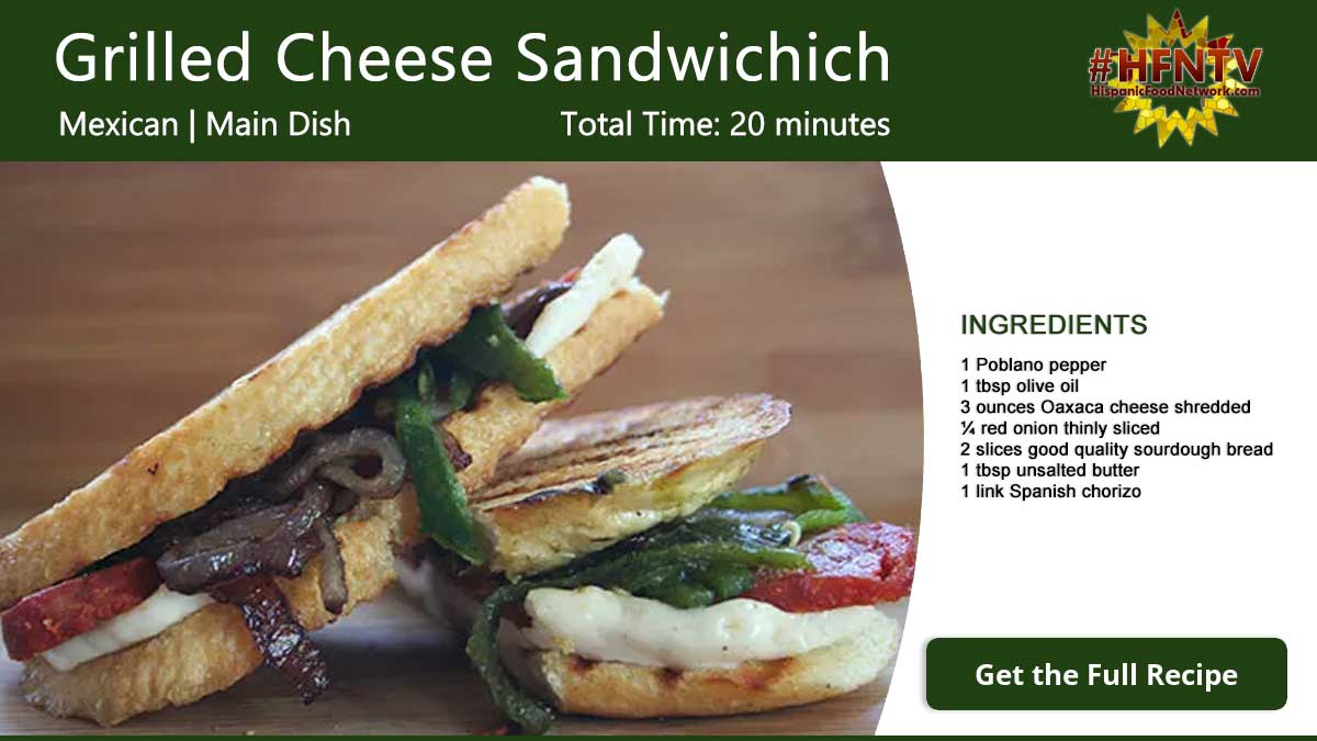 Montezuma's Grilled Cheese Sandwich Recipe Card