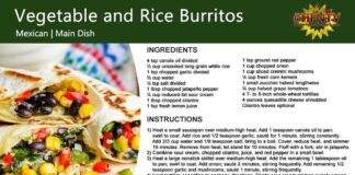 Vegetable and Rice Burritos