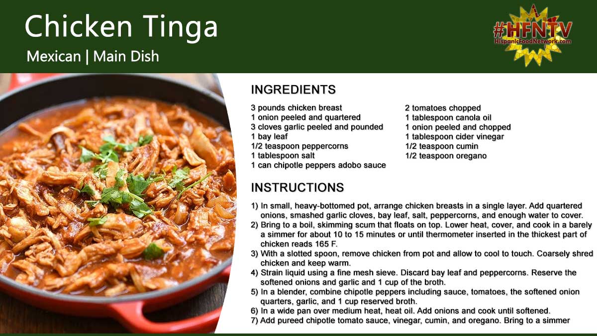 Delicious Mexican Chicken Tinga Recipe