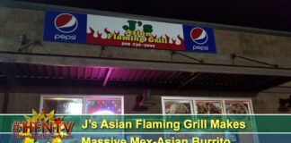 J's Asian Flaming Grill Makes Massive Mex-Asian Burrito