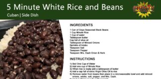 5 Minute White Rice and Beans