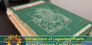 Introduction of Legendary Puerto Rican Cookbook Cocina Criolla