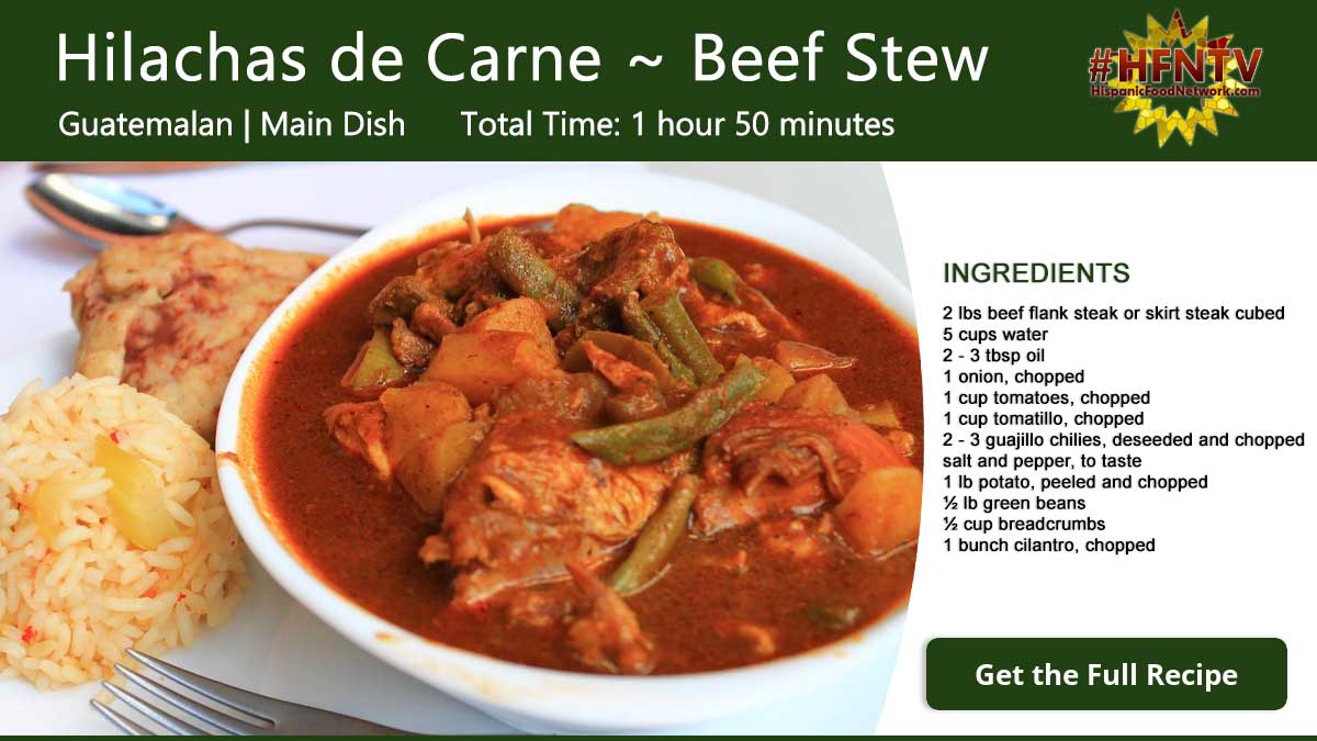Hilachas de Carne ~ Shredded Beef Stew