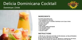 Delicia Dominicana Cocktail Recipe