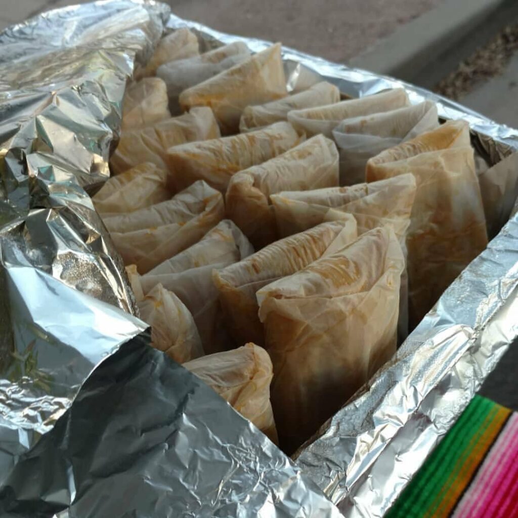 Fresh hot tamales