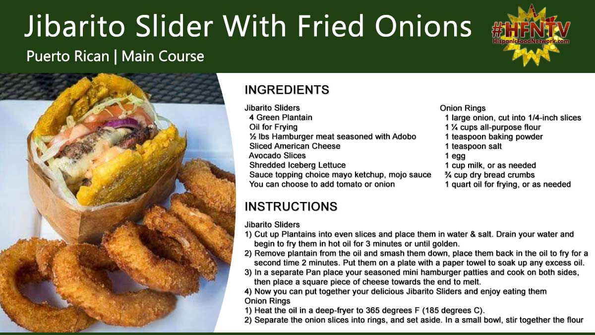 Jibarito Slider With Fried Onions