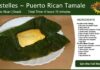 Pastelles ~ Puerto Rican Tamale Recipe Card