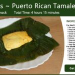 Pastelles ~ Puerto Rican Tamale Recipe Card