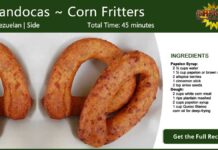 Mandocas ~ Flavored Corn Fritters Recipe Card