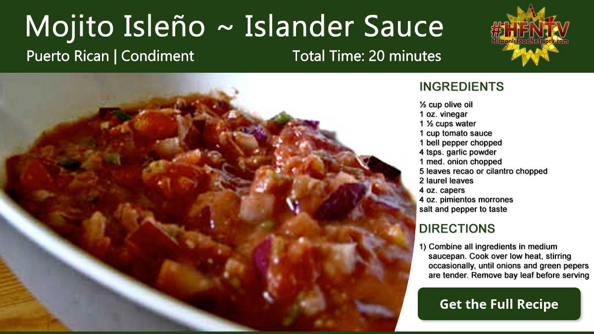Mojito Isleño ~ Islander Sauce