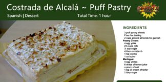 Costrada de Alcalá ~ Puff Pastry Recipe Card