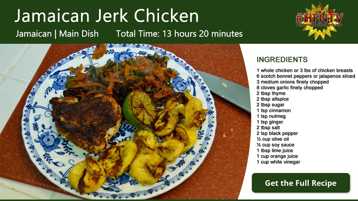 Jamaican Jerk Chicken Recipe Card