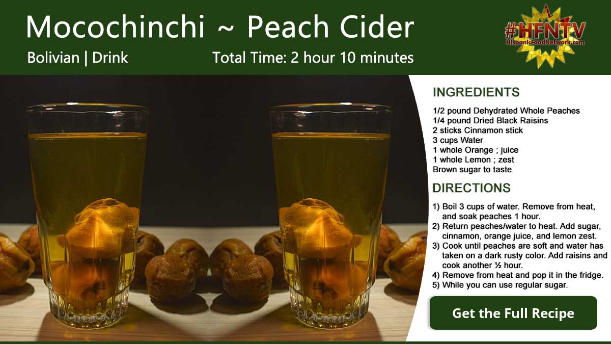 Mocochinchi ~ Peach Cider Recipe Card