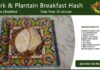 Pulled Pork and Plantain Breakfast Hash Recipe Card