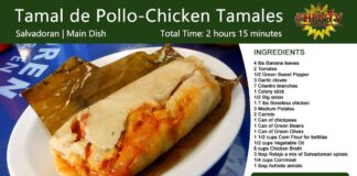 Tamal de Pollo ~ Chicken Tamales Recipe Card