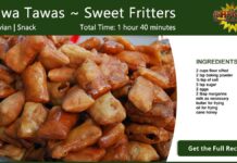 Tawa Tawas ~ Sweet Fritters Recipe Card