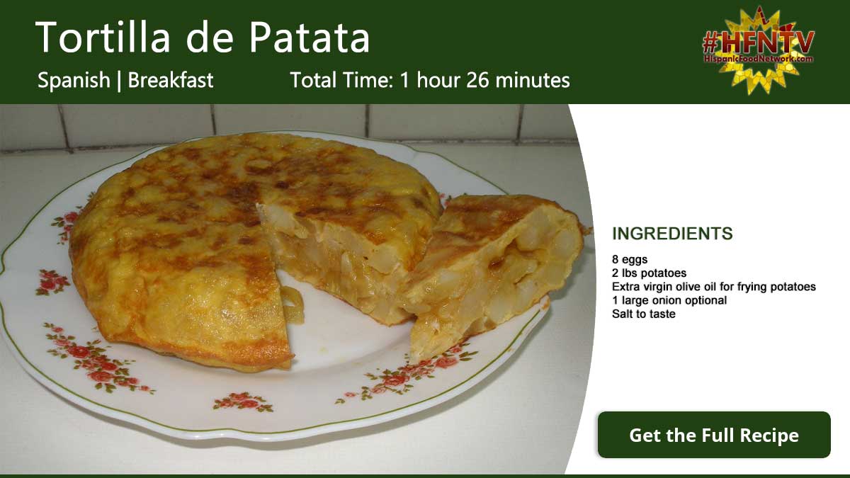 Tortilla de patatas (Spanish omelette), Recipe