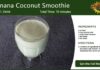 Banana Coconut Smoothie Recipe Card