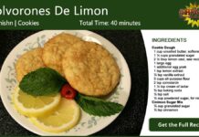 Polvorones De Limon ~ Spanish Lemon Cookies Recipe Card