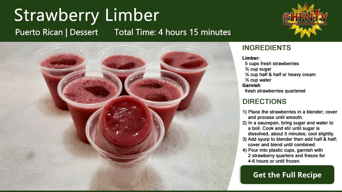 Strawberry Limber Recipe Card