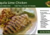 Tequila Lime Chicken Recipe Card