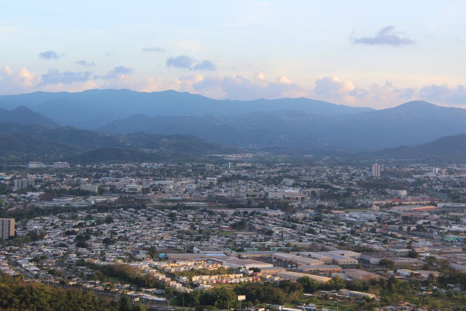 View of Caguas and the Mount Maria valley from the north in Altos de San Luis.