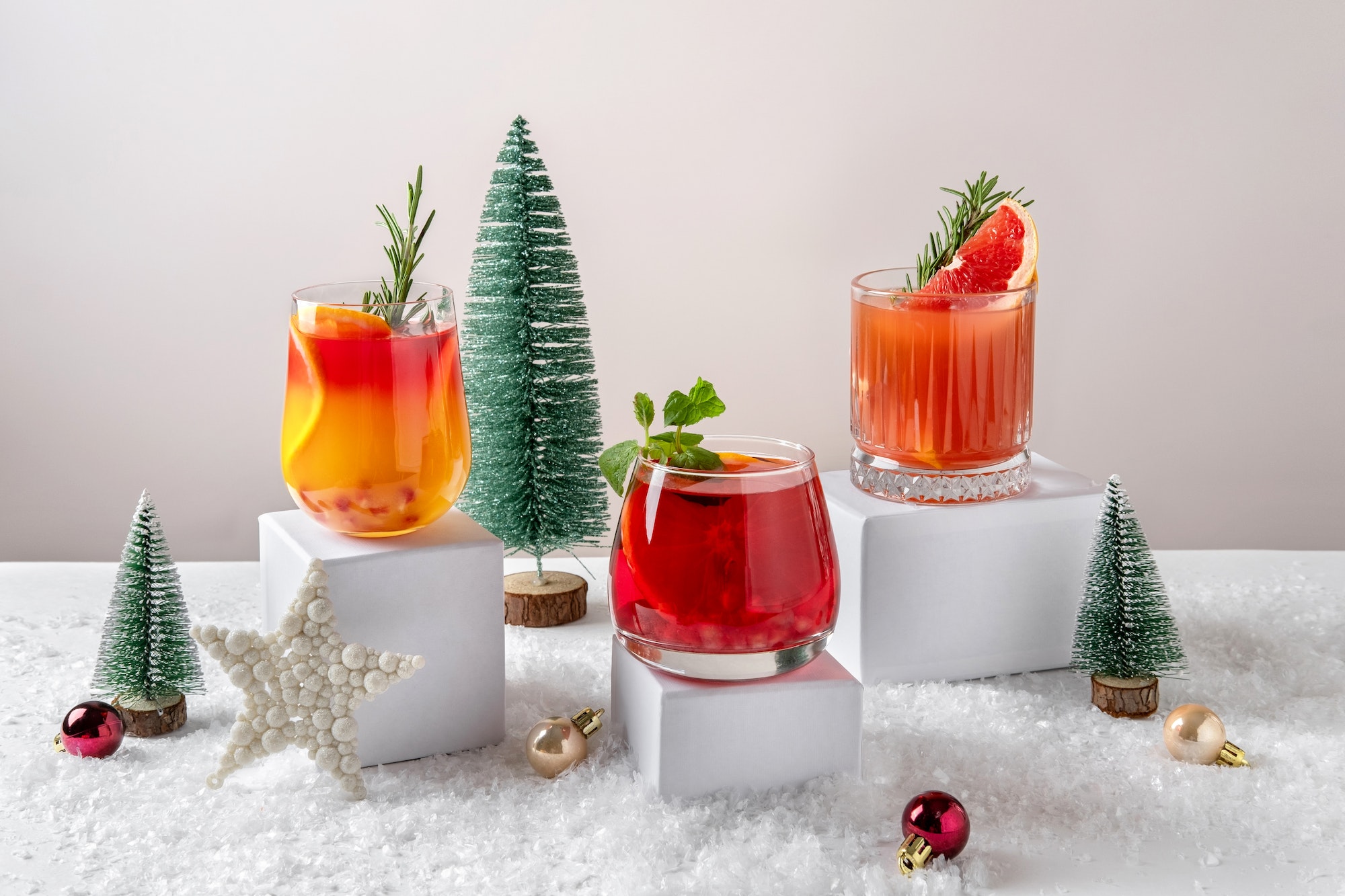 Celebrate the 12 days of Christmas with 12 assorted cocktail mixers, one for each day.