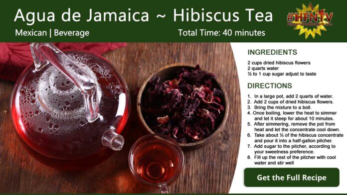 Agua de Jamaica ~ Hibiscus Tea