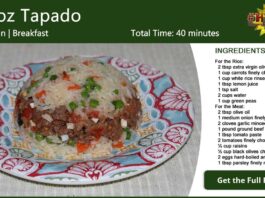 Arroz Tapado Molded Rice