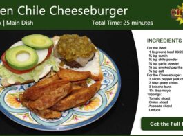 Green Chile Cheeseburger