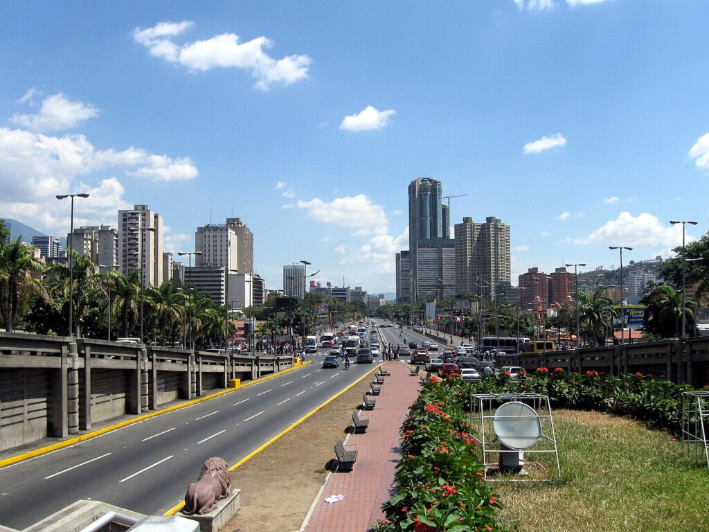 Bolivar Avenue in Caracas