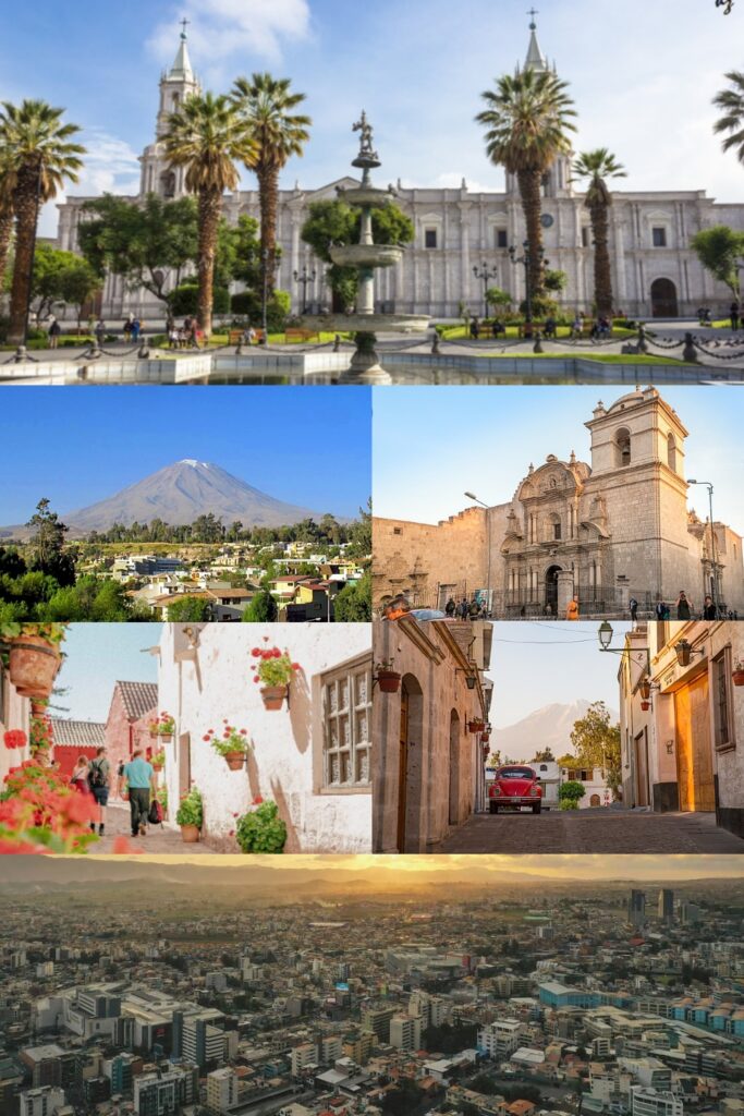 A Collage of the City of Arequipa, Peru