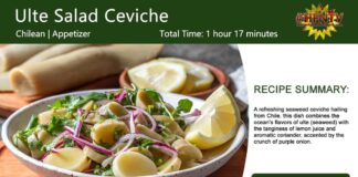 Chilean Ulte Salad Ceviche
