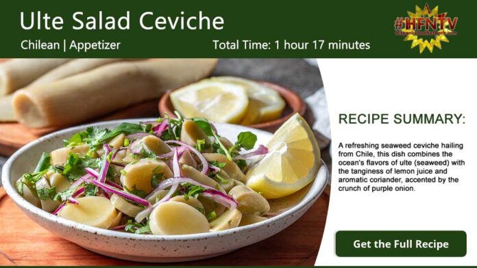 Chilean Ulte Salad Ceviche